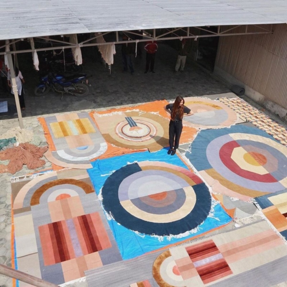 Bliss Blown-up Yellow Rug