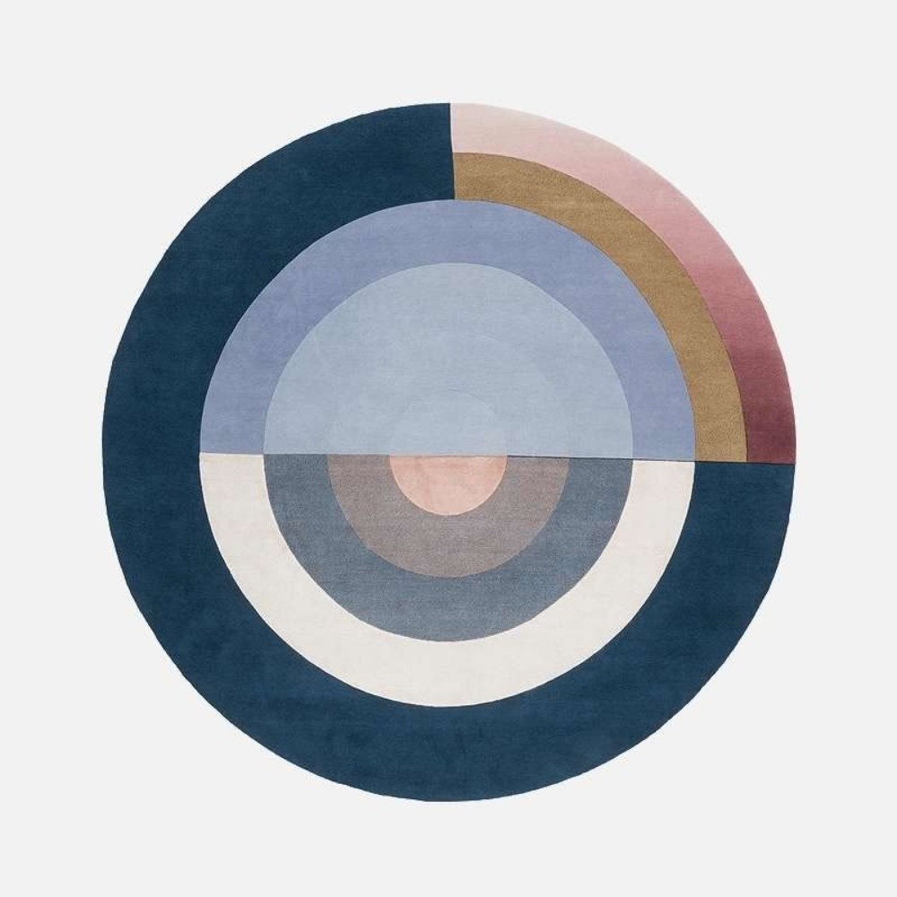 Bliss Round Rug - Blue
