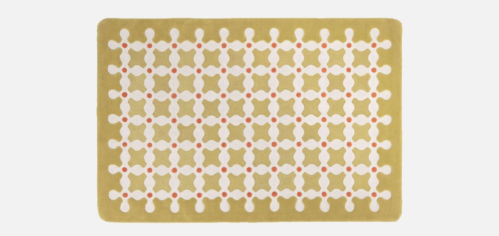 Criss Cross Rug - Mustard