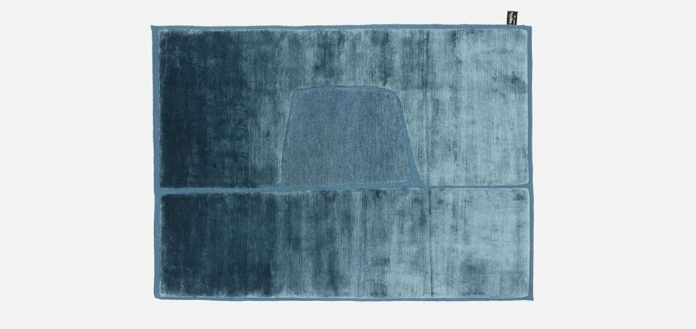 Cut Out Monocromo Rug - Petrol