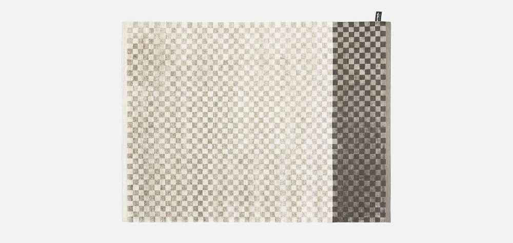 Dipped Damier Rug - Sleek