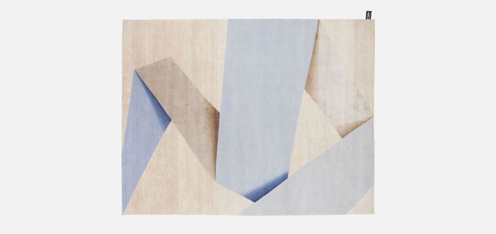 Dipped Ribbon Rug - Blue