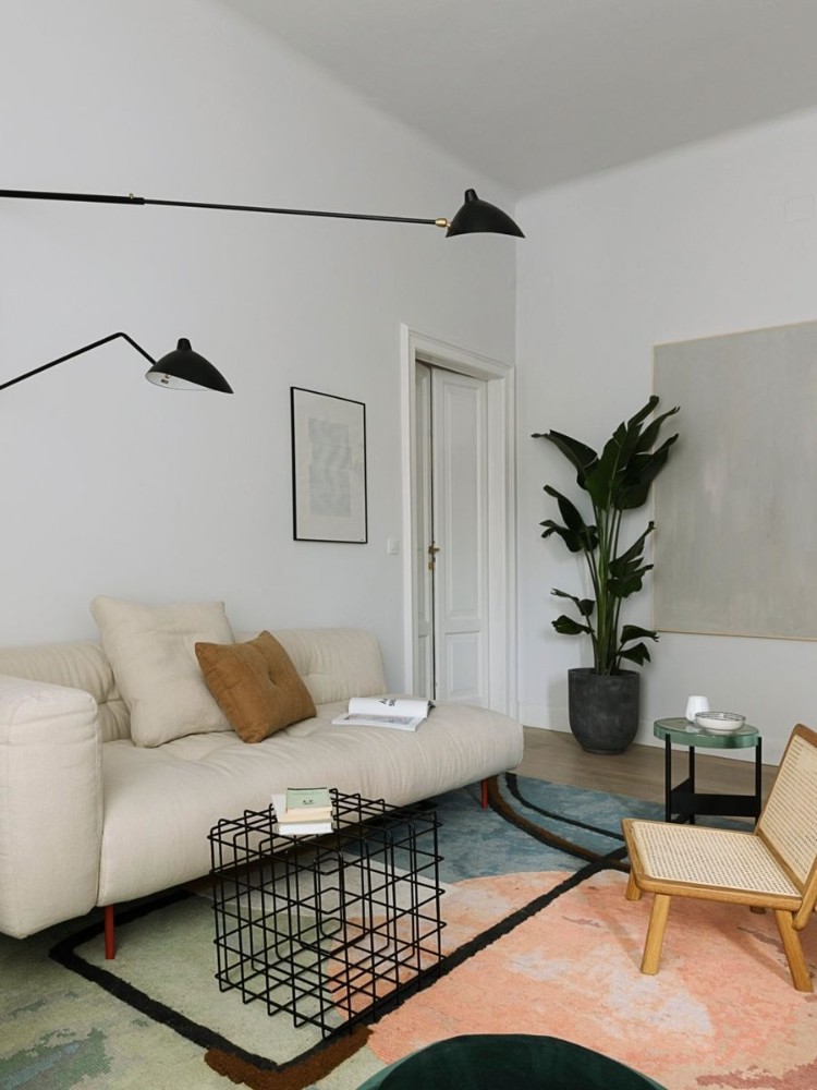 Doodles Rug - Interior With Table Rug