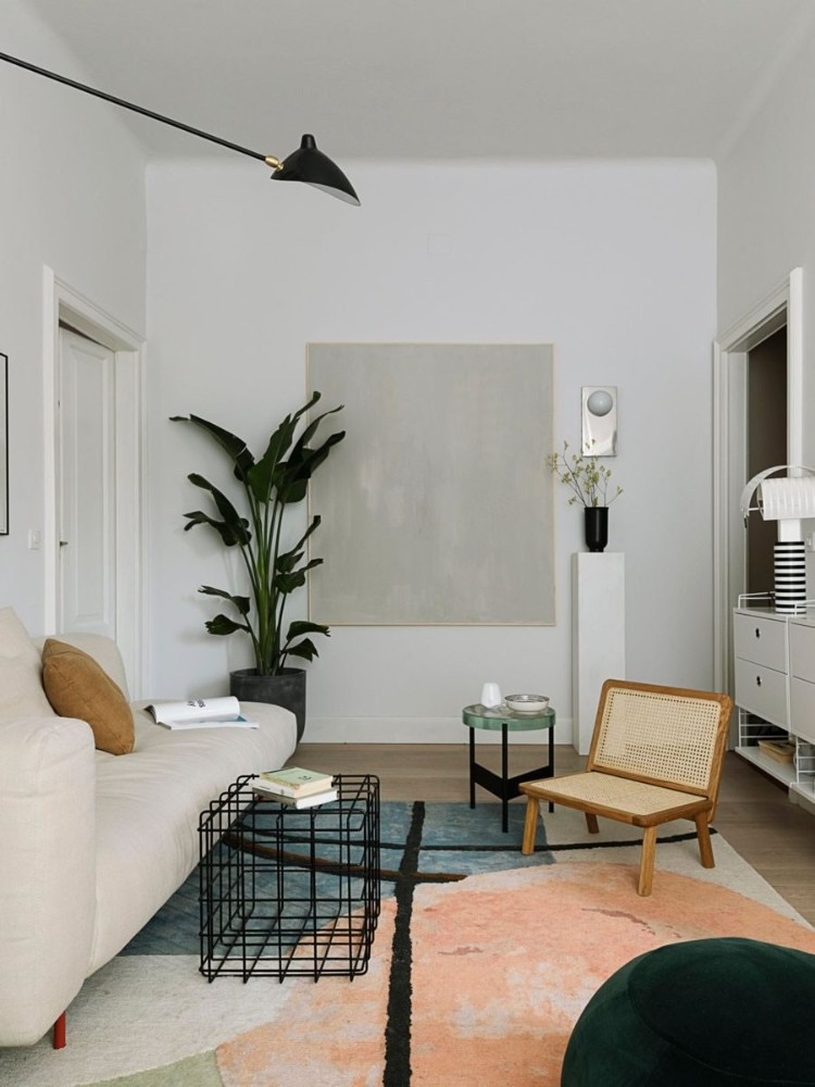 Doodles Rug - Interior With Table Rug