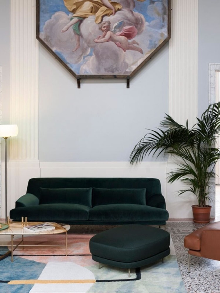 Doodles Rug - Interior With Table Rug