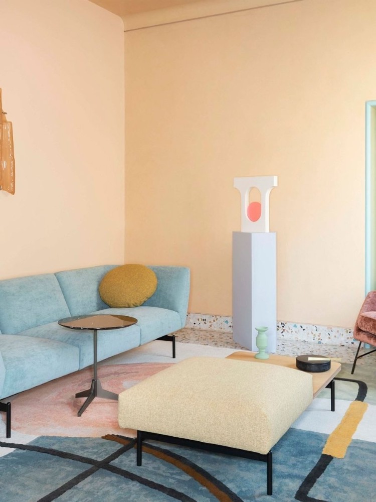 Doodles Rug - Interior With Table Rug