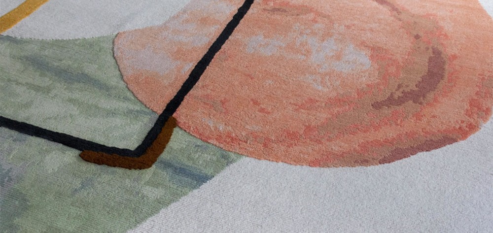 Doodles Rug - Interior With Table Rug