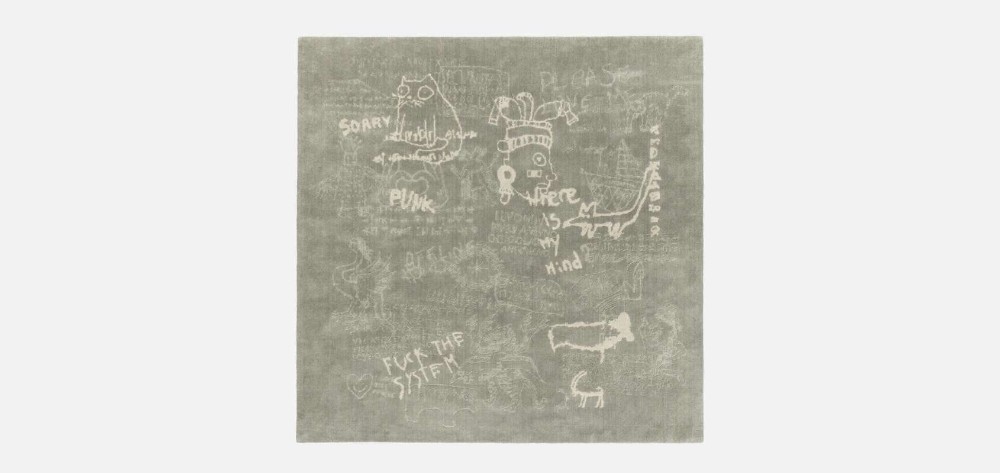 Hypercode Square Rug - Lichen