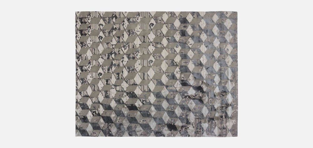 Infini Stucco Soie Rug - Sleek