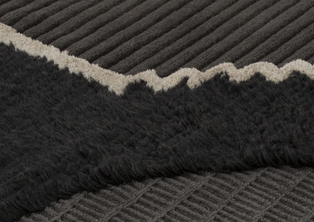 Lunar Addiction Rectangular Rug - Undyed Dark