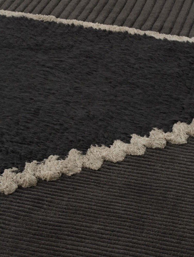 Lunar Addiction Rectangular Rug - Undyed Dark