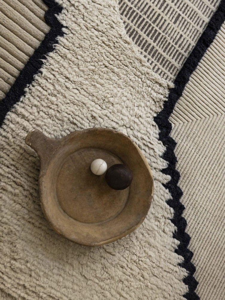 Lunar Addiction Rectangular Rug - Undyed Light