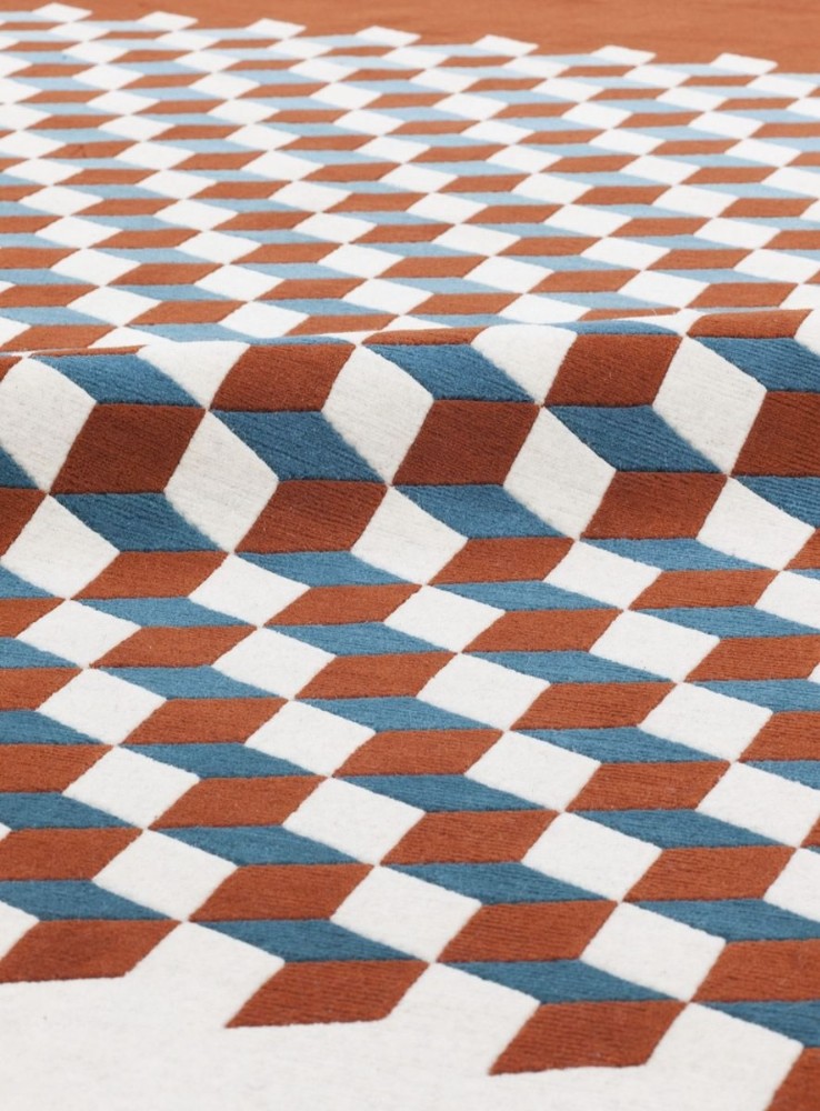 Mini Infini Rug - Rust