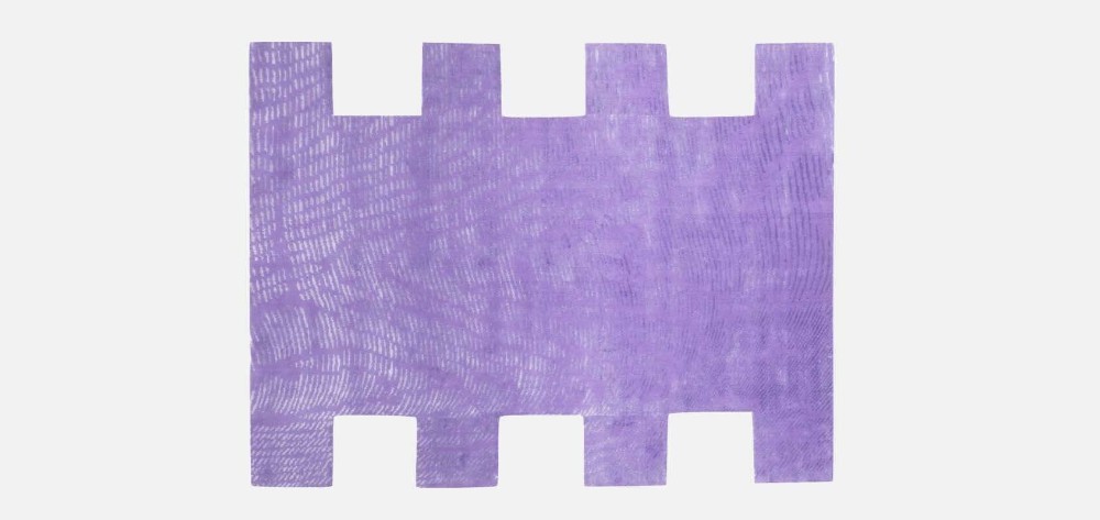 Moiré Quadratic Lilac Rug