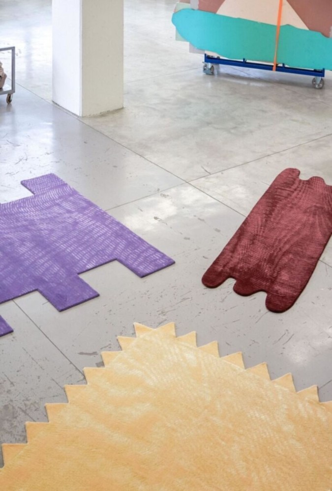 Moiré Zig Zag Cream Rug