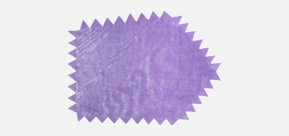 Moiré Zig Zag Lilac Rug