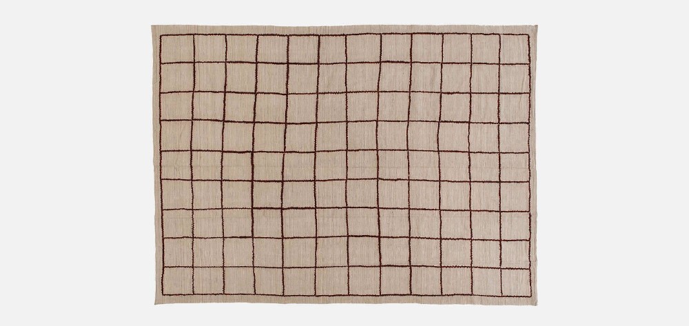 Plaid Rug - Hibiscus