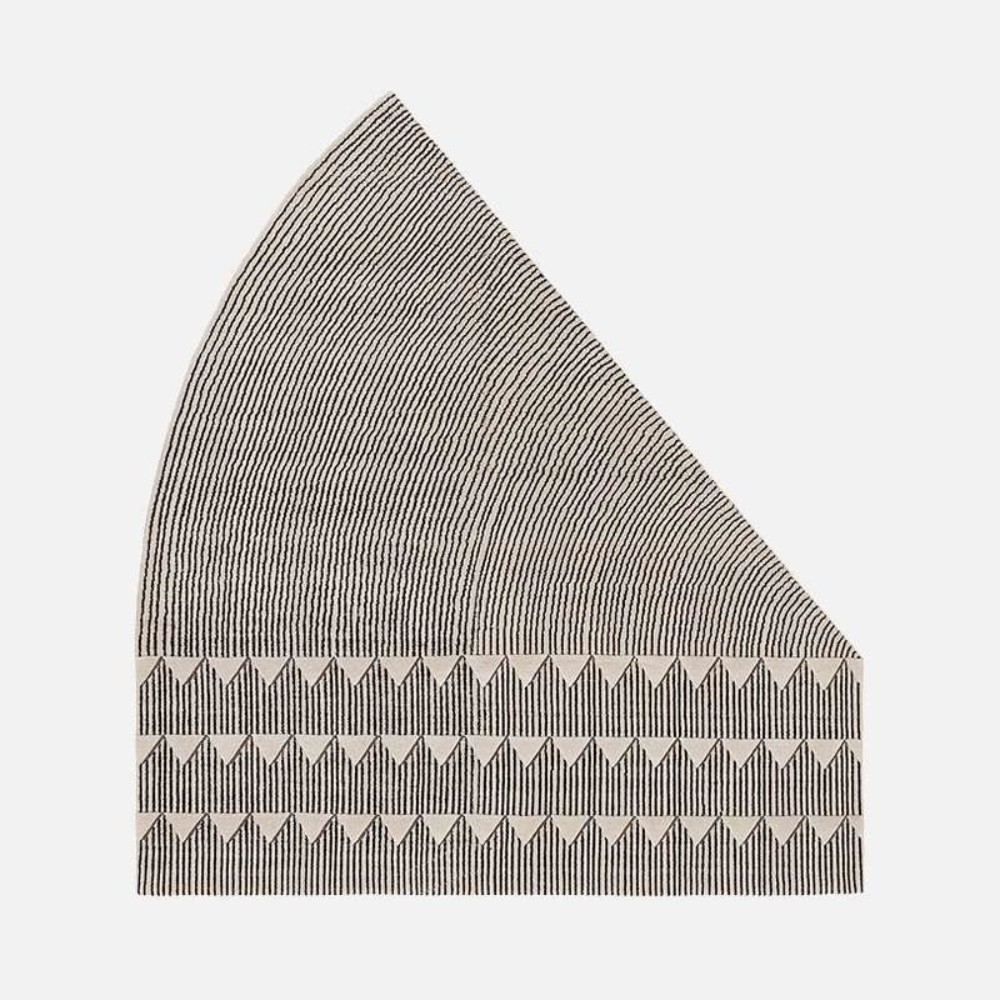 Plasterworks B Rug - Black and White