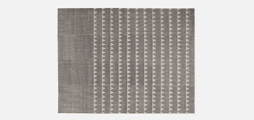 Plasterworks D Rug - Black & White