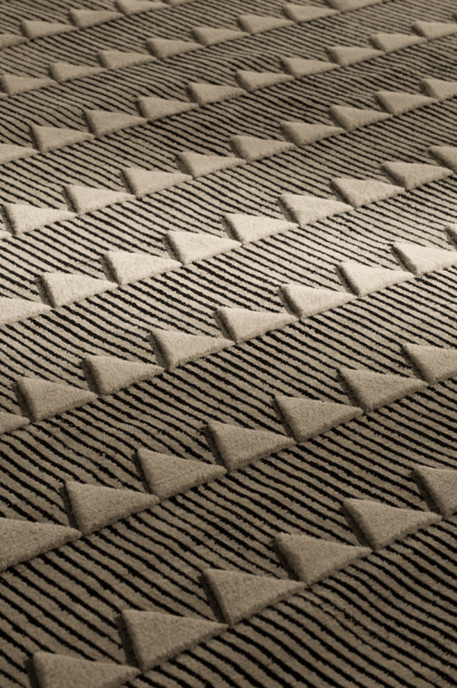 Plasterworks D Rug - Black & White