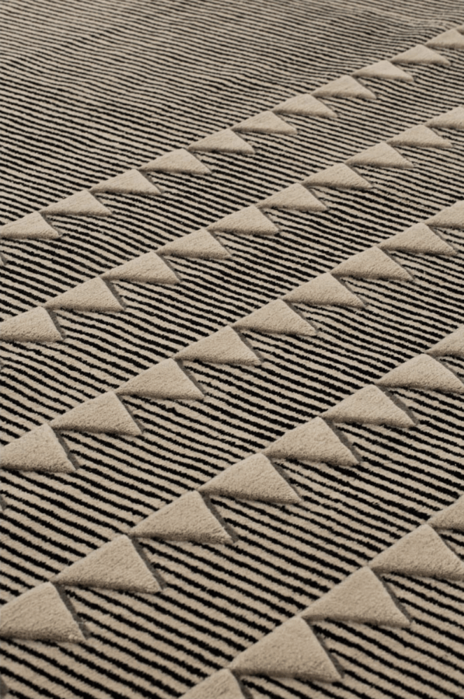 Plasterworks D Rug - Black & White