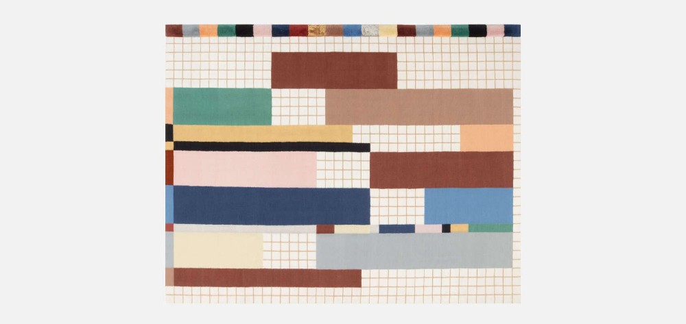 Raag Rectangular Grid One Rug