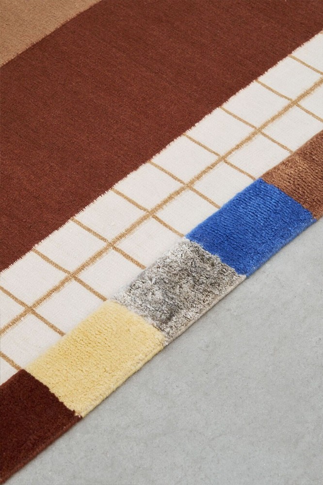 Raag Rectangular Grid One Rug