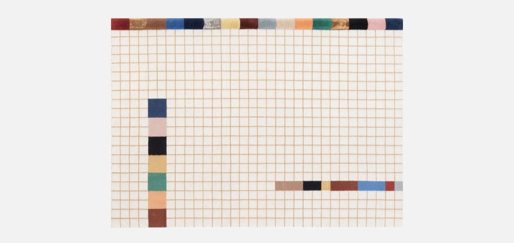 Raag Rectangular Grid Two Rug