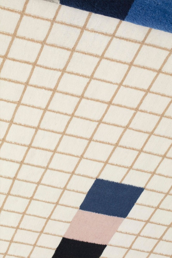 Raag Rectangular Grid Two Rug