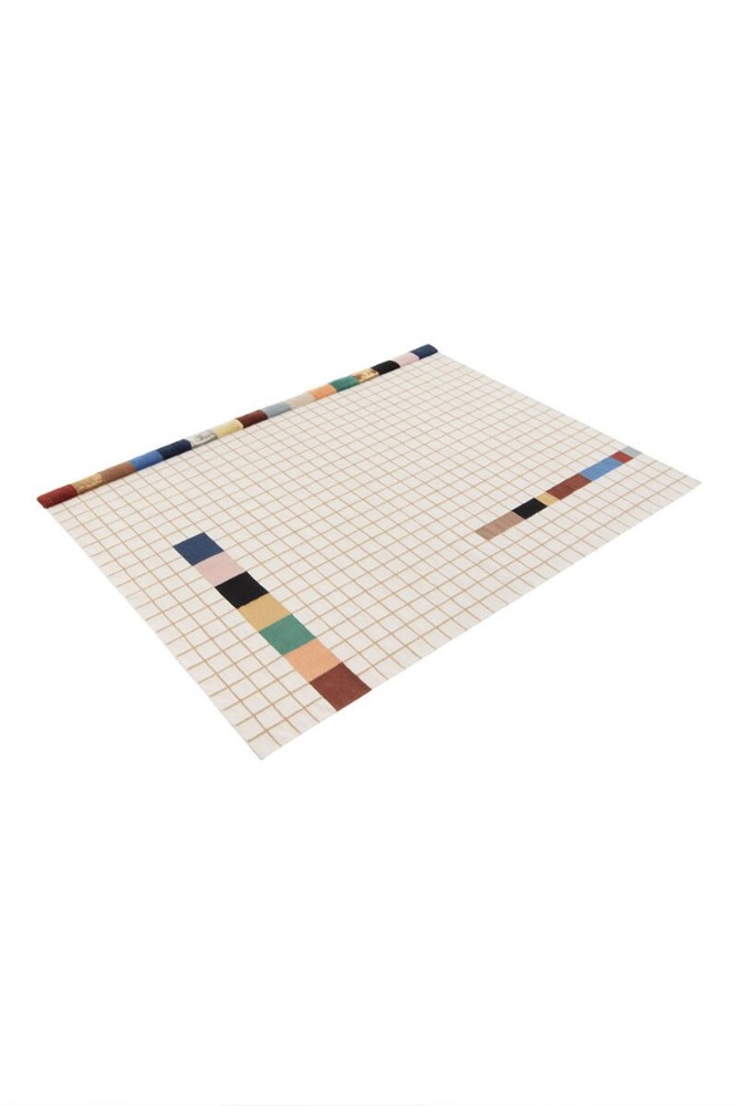 Raag Rectangular Grid Two Rug