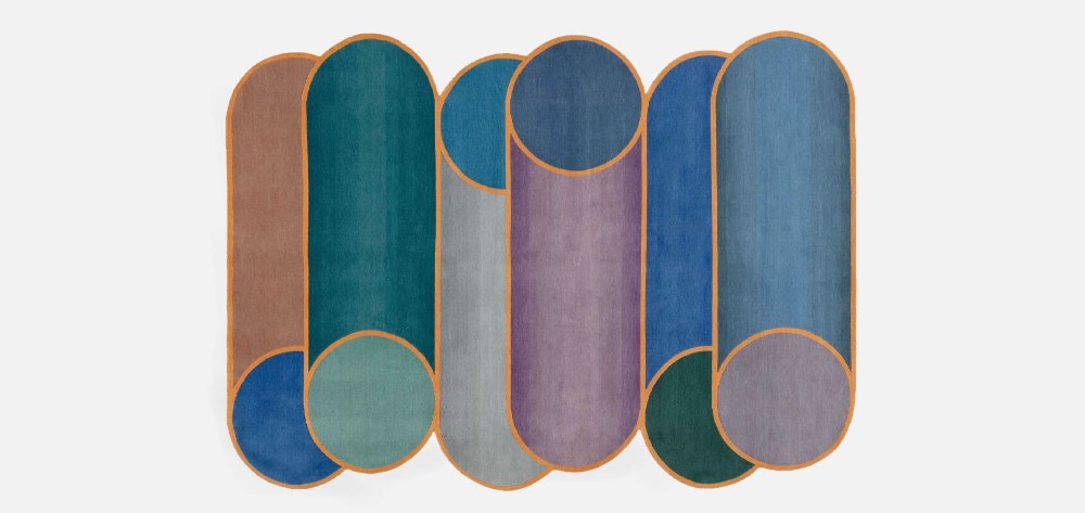 Rotazioni A Rug - Electric Blue