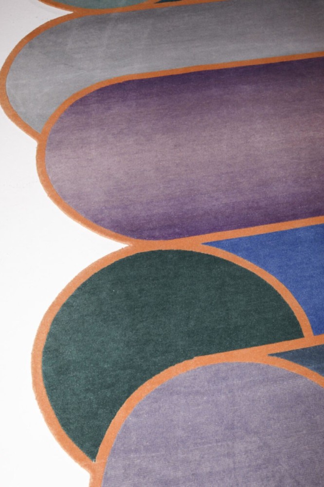 Rotazioni A Rug - Electric Blue