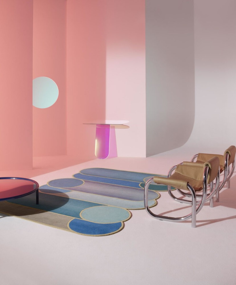 Rotazioni A Rug - Electric Blue