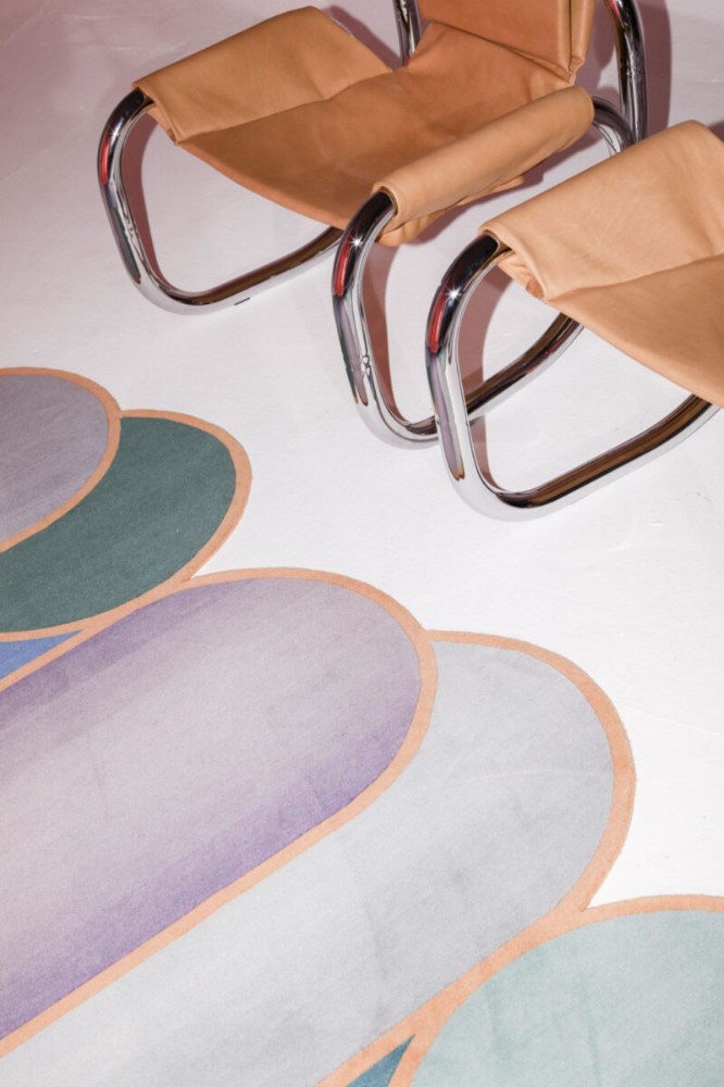 Rotazioni A Rug - Electric Blue