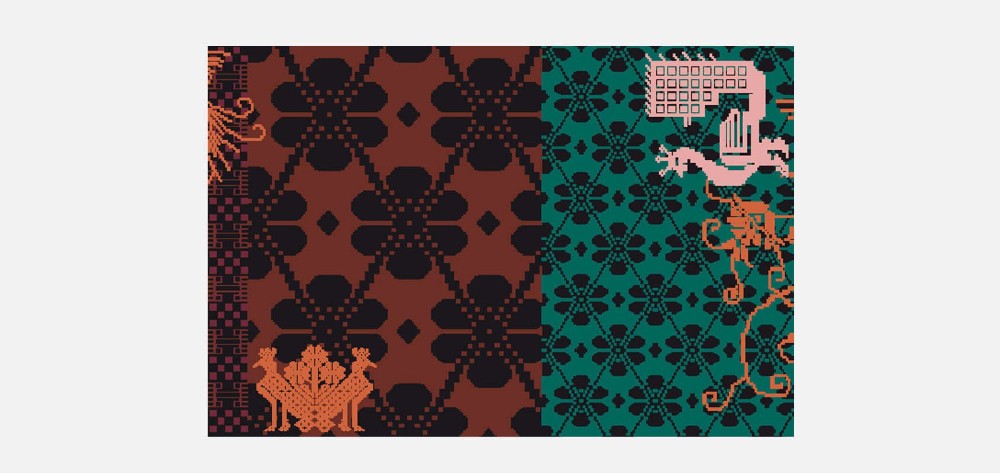 Sardinian Rug - Peacock Dark