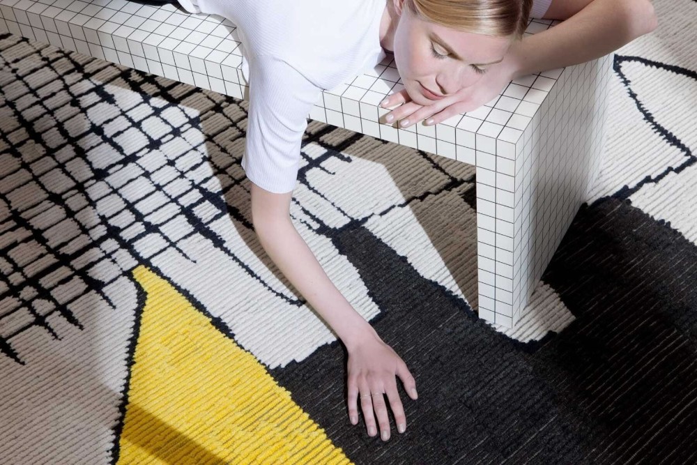 Segni Minimi 1 Rug - Yellow
