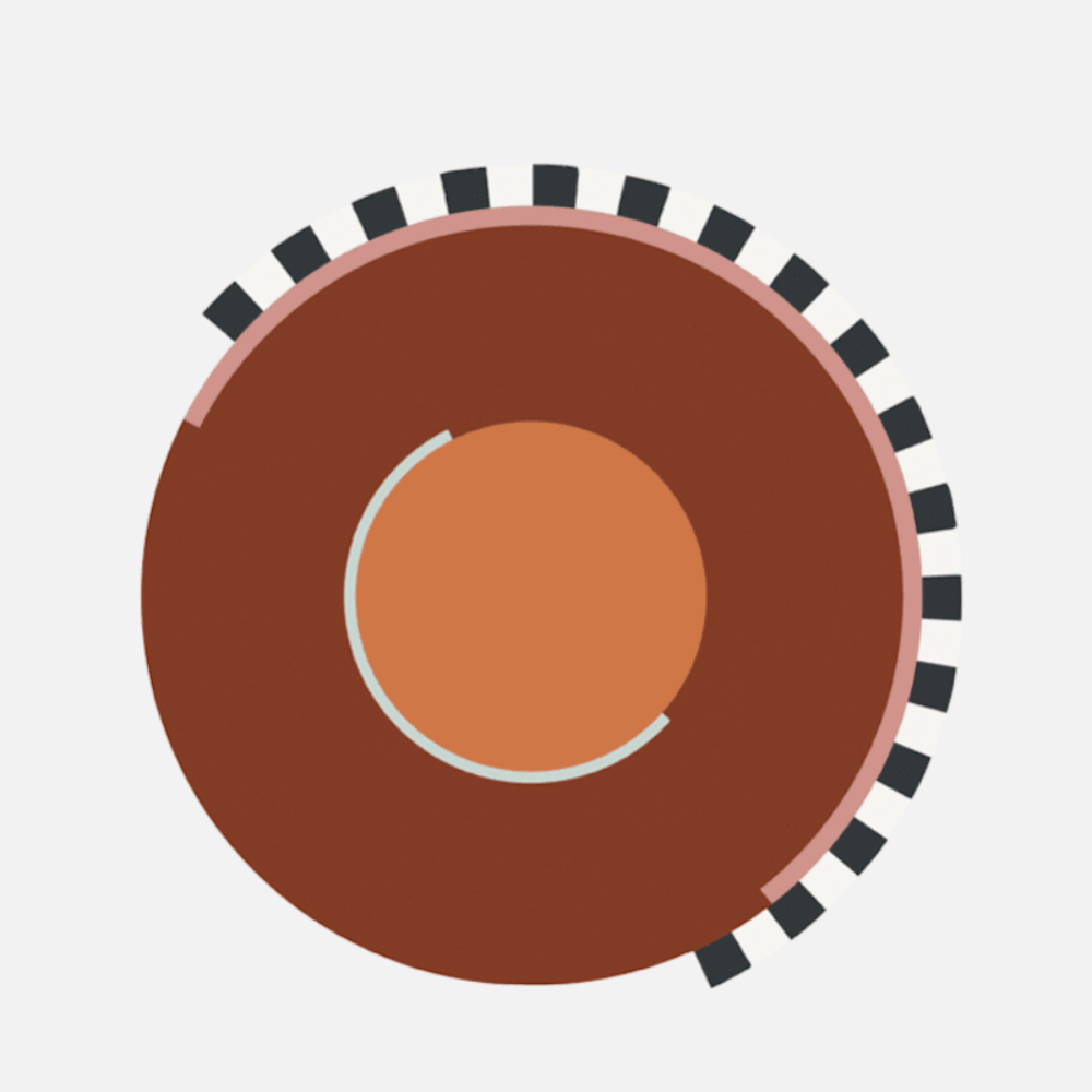 So Much Fun - Disco Rug - Rouille