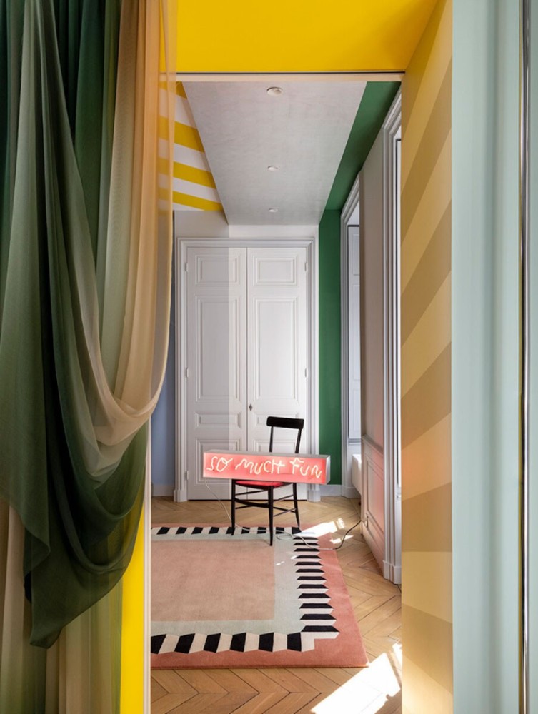 So Much Fun - Plein Cadre Hexagone Rug - Vert Pop