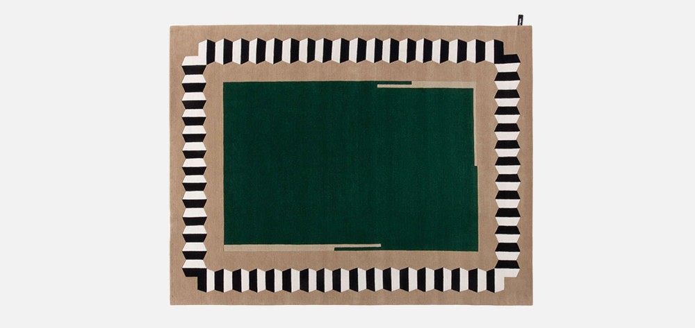 So Much Fun - Plein Cadre Hexagone Rug - Vert Tranquille