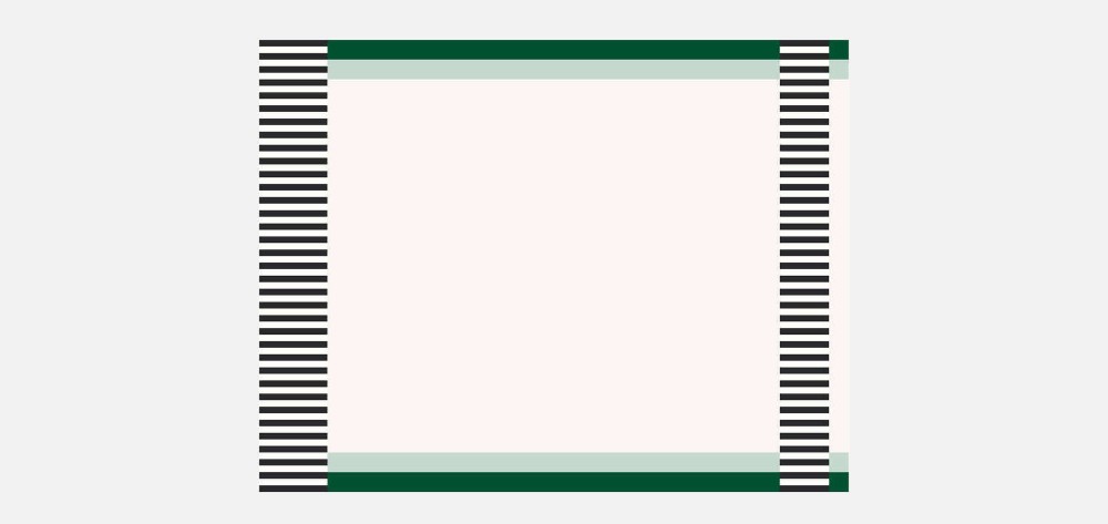 So Much Fun - Strict Rayures Lignes Rug - Classic Vert