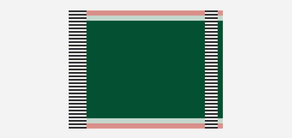 So Much Fun - Strict Rayures Lignes Rug - Vert Pop