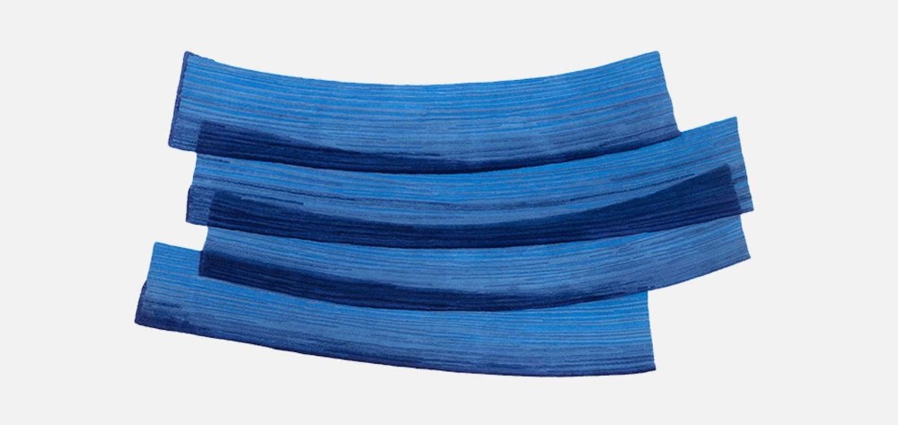 Stroke 1 Rug - Blue