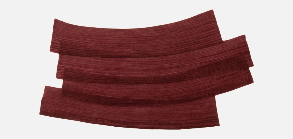 Stroke 1 Rug - Burgundy