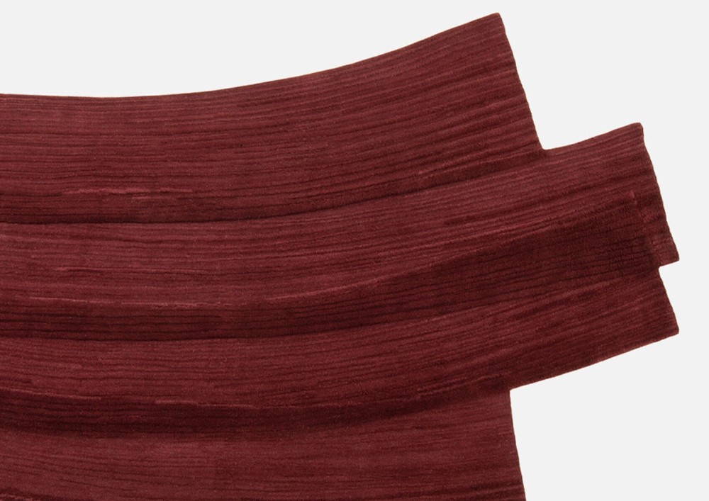 Stroke 1 Rug - Burgundy