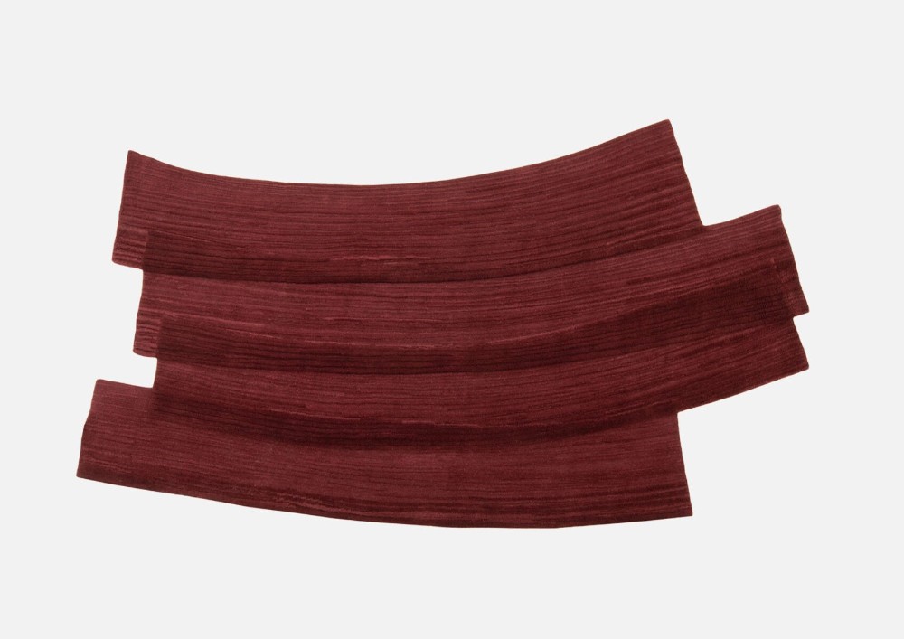 Stroke 1 Rug - Burgundy