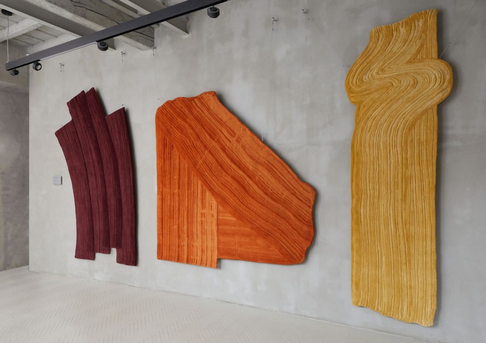 Stroke 2 Rug - Orange