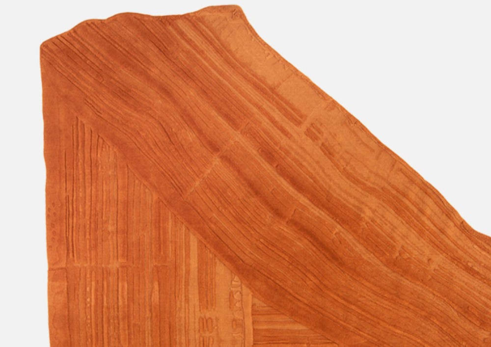 Stroke 2 Rug - Orange