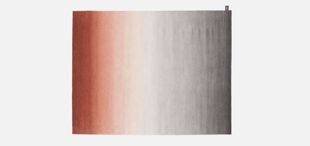 Tye 'n' Dye Bi-colour Rug - Rust Iron