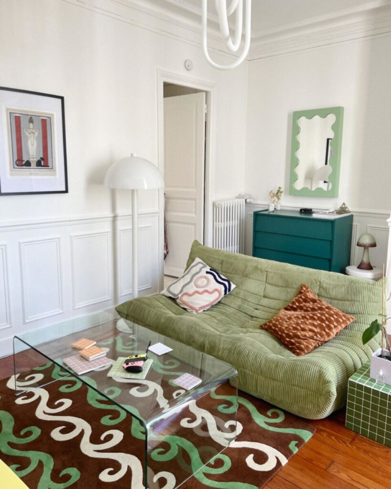 Wiggle Stripe Big - Forrest Green