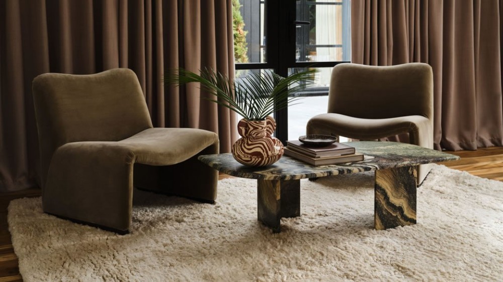 Handloom Cashmere Blend High Pile Natural